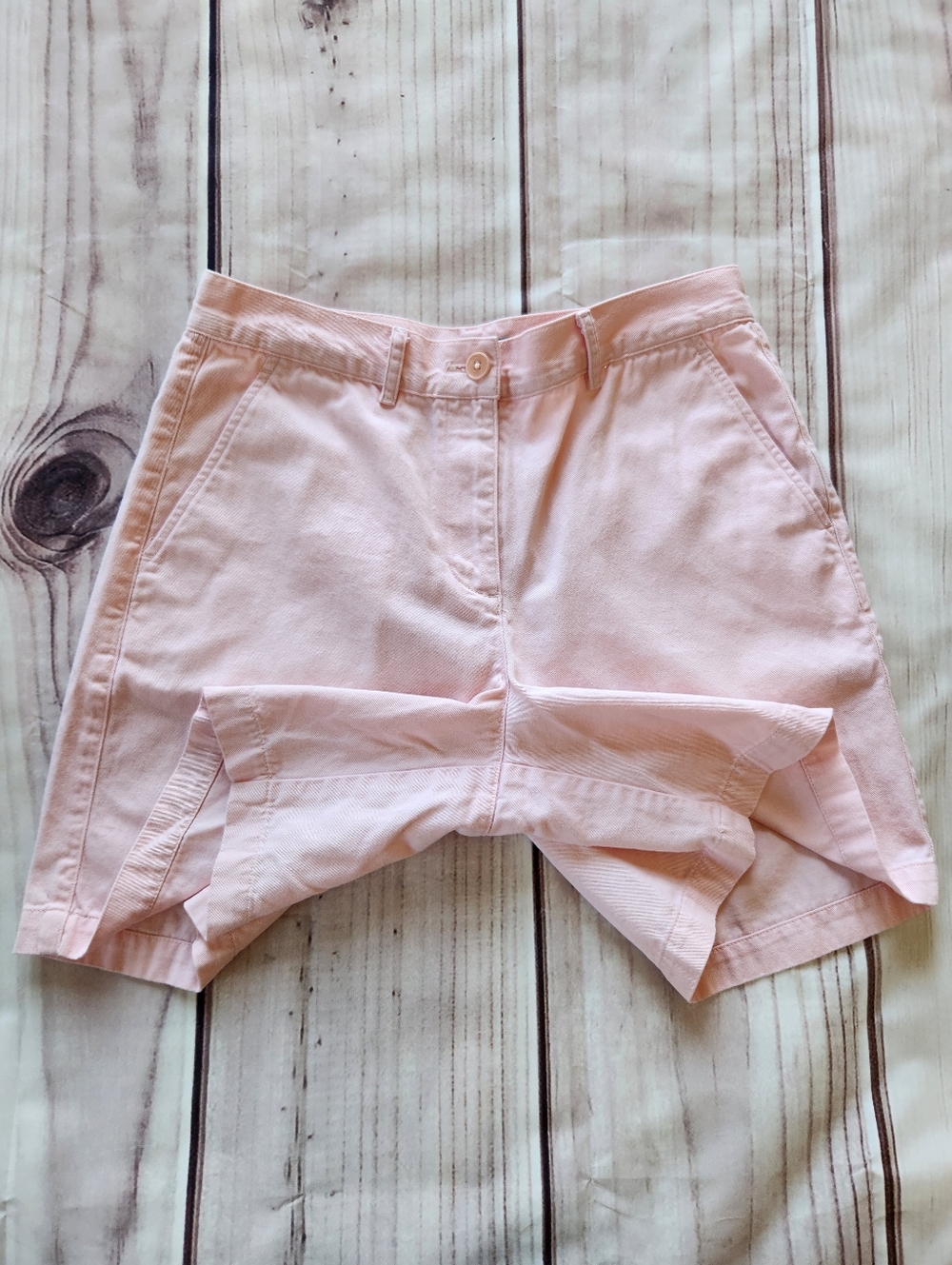 **SOLD** Lauren Ralph Lauren High Waisted Light Pink Cotton Shorts | Size 6 - Picture 2 of 6